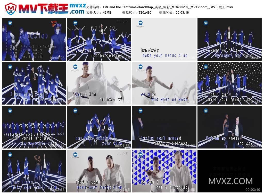 Fitz and the Tantrums-HandClap_英语_流行_MC400510